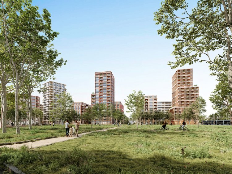 C'est le projet Le Parc Habit avec ses 508 logements neufs qui a t choisi pour la 3e phase de l'coquartier La Cartoucherie  Toulouse. | Parc Habit / Toulouse La Cartoucherie / Lambert Lnack
