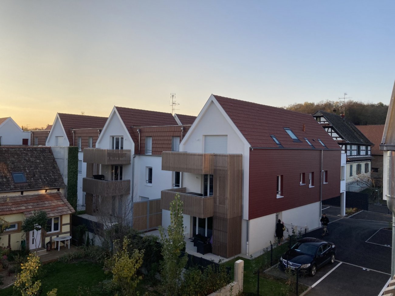 Pyramide Rnovation-Extension-Rhabilitation :Dynastie Construction – Les Terrasses de Crs  Blaesheim- Nombre de logements : 41- Surface de plancher : 2 645 m- Architecte : Yves Delecrin – Atelier Delecrin-Mey- Etat avancement : Livr