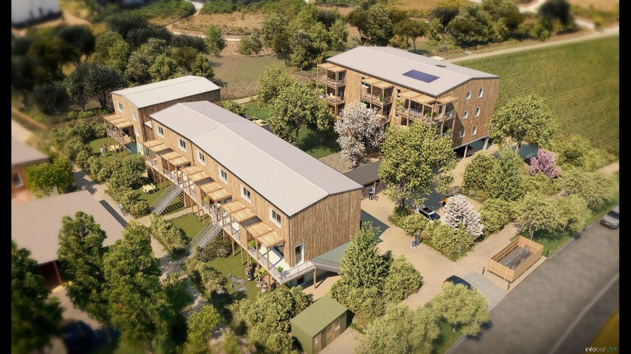 •  Pyramide conomie circulaire : Okio – Habitat Participatif  Beaucouz, du promoteur Ico, remis par SOCOTEC. Premier programme en BRS du Maine-et-Loire, il conjugue ambition environnementale et innovation sociale.