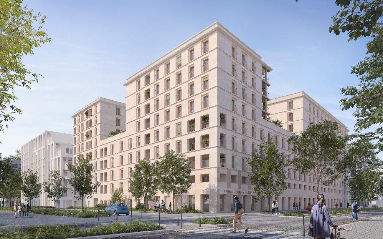 Pyramide Btiment bas-carbone dcerne au programme Alma Petra  Lyon (69007) du promoteur EDELIS, avec Atelier d’Architecture Perraudin, remise par EDF.Situ  Lyon 7ᵉ, dans la ZAC des Girondins, ce projet a t rcompens pour le btiment bas-carbone par EDF. Conu avec Atelier d’Architecture Perraudin, il met en œuvre des matriaux innovants et respectueux de l’environnement, notamment des faades en bton de bois pour l’attique, combinant durabilit et performance nergtique.