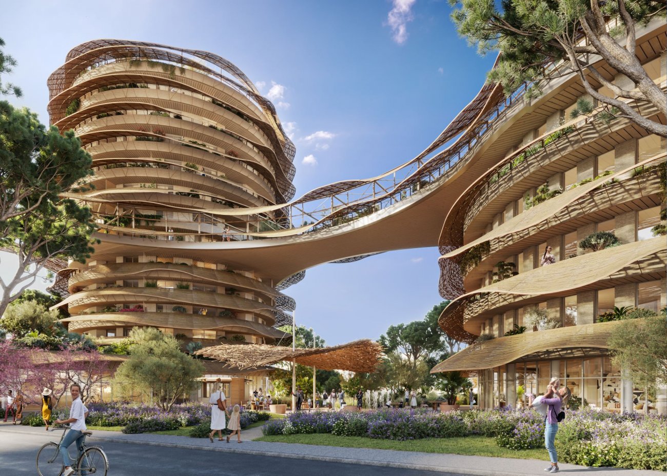 Oasis : diaporama de cette nouvelle Folie Architecturale de la ZAC Ovalie de Montpellier