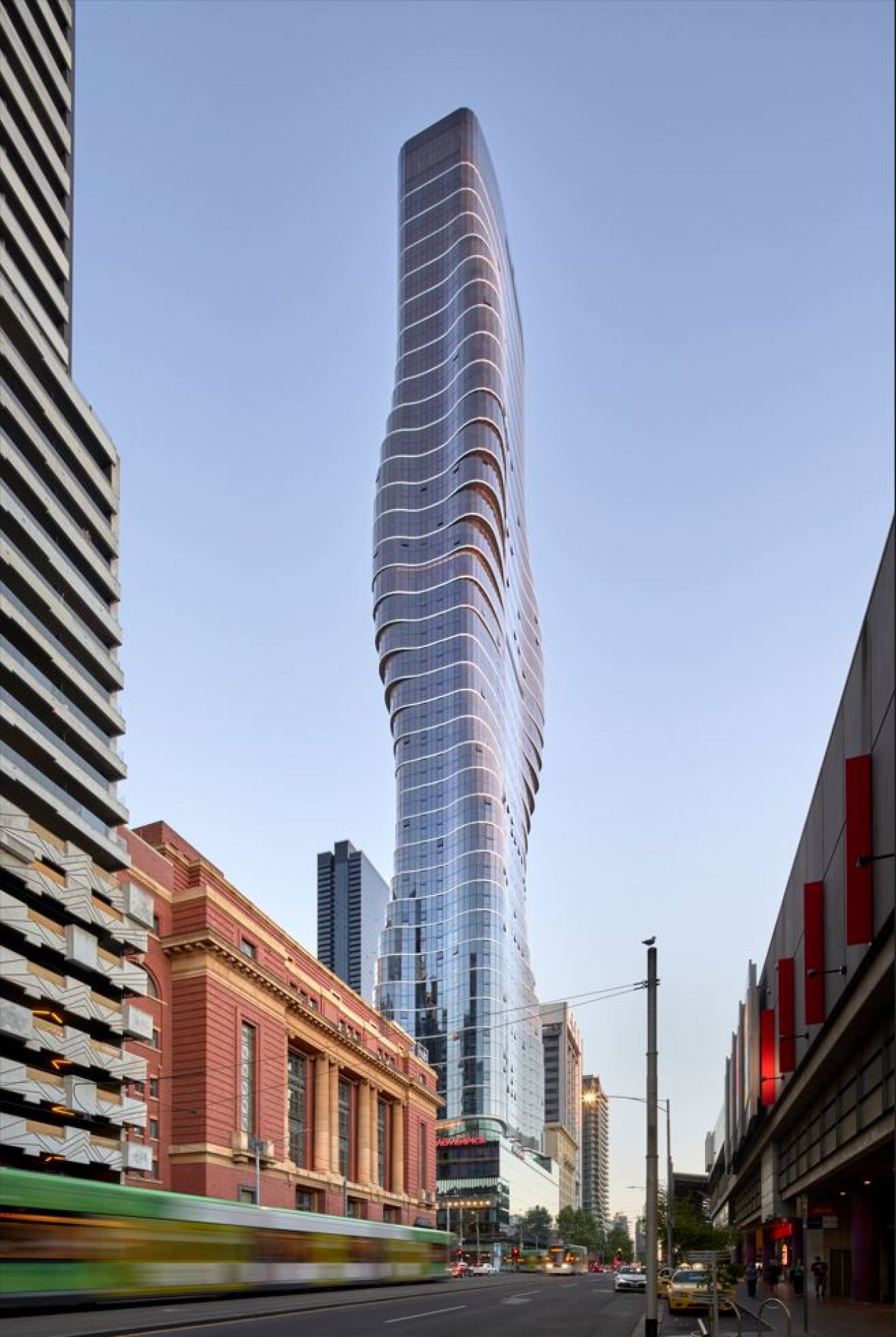 N°7 : Premier Tower, Melbourne, Australie. 246 mètres et 78 étages. Architecte : Elenberg Fraser © Peter Clarke