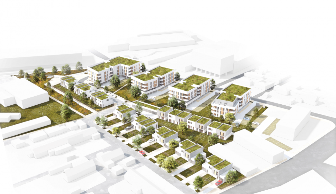 Catgorie Territoires et Villes durables 🥇 Mdaille d’Or : Extraco - Construction | Rnovation – Les Rives de la ClairetteExtraco a transform, aprs 18 ans de montage, une friche industrielle de 1,7 ha  Rouen en  Les Rives de la Clairette , 116 logements collectifs et individuels, mixtes entre accession, locatif social et intermdiaire, pour 8 124 m de surface de plancher. Conu autour d’une venelle pitonne, le projet limite l’talement urbain et valorise la mixit rsidentielle. La reconversion intgre dpollution, gestion du risque d’inondation, matriaux bas carbone et quipements sobres, avec un prix moyen de 2 500 € TTC/m habitable foncier compris, pour runir durabilit et confort.🥈 Mdaille d’Argent : Terre et dveloppement - Terre Eternam
