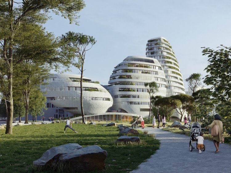 Montpellier vient de désigner les architectes et promoteurs des quatre premières Folies architecturales contemporaines. | Folie République / Montpellier / OMA – MDR & Vinci Immobilier - Sogeprom-Pragma