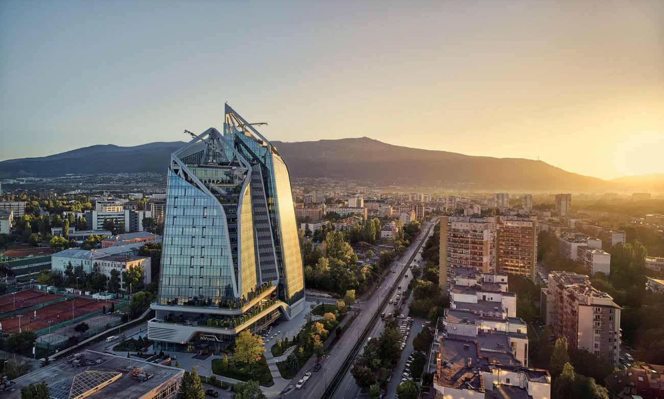 N°3 : NV Tower, Sofia, Bulgarie, 106 mètres et 20 étages. Architecte : A&A Architects © Assen Emilov