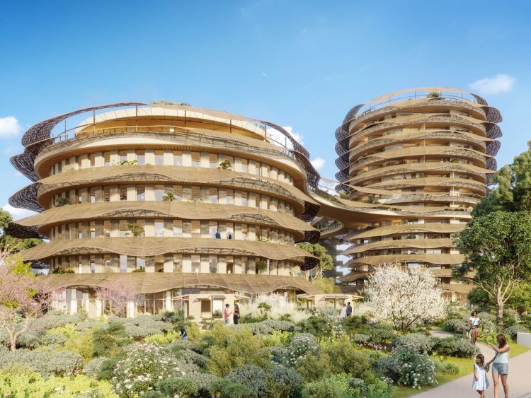 Oasis : diaporama de cette nouvelle Folie Architecturale de la ZAC Ovalie de Montpellier