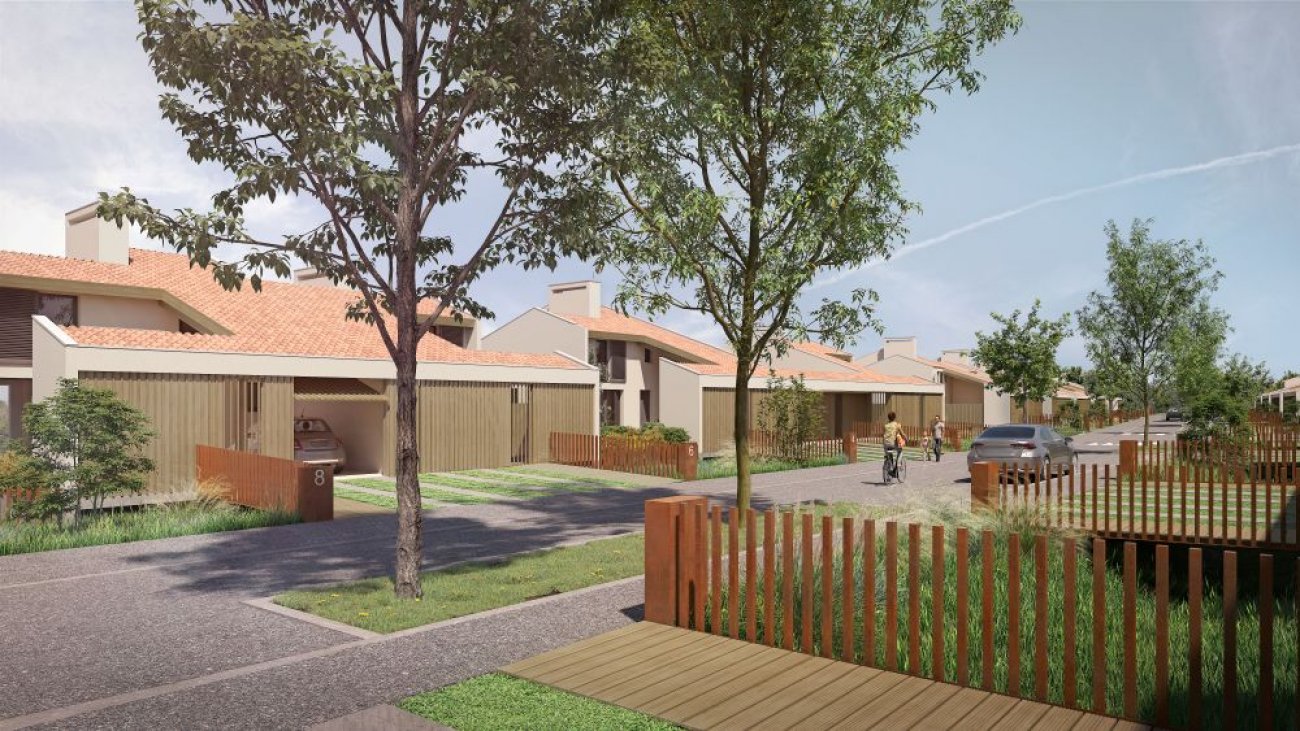 PYRAMIDE CONOMIE CIRCULAIRE COCYCLE : ECLISSE PROMOTION pour le projet PASSERELLESArchitecte: Atelier CUBE46 logements: 38 maisons et 8 appartementsSurface de plancher : 3752 m2ZAC Piquepeyre, rue Gisle Halimi  FenouilletDate d’achvement du chantier: Dcembre 2026La rsidence PASSERELLES se compose de 38 maisons de typologies T3, T4 et T5 et de 8 appartements. L’architecture du projet allie le respect de l’identit de l’coquartier et des touches contemporaines, tout en s’intgrant harmonieusement  l’architecture locale. De conception RE 2020 seuil 2025, labelis NF Habitat HQE et Effinature, le programme vise l’excellence environnementale et place la biodiversit au cœur du projet. Il propose des logements spacieux et lumineux, dont l’orientation a t rflchie pour garantir une isolation et un confort d’t optimaux. Afin de garder un rapport privilgi  l’extrieur, chaque maison bnficie d’un patio, d’une grande terrasse et d’un jardin paysager avec coin potager.