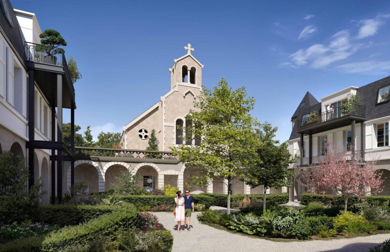 Pyramide de la Qualité globale : Intemporel à Saint-Jean-de-la-Ruelle (45) par Sully Immobilier Présentation :Intemporel conjugue patrimoine et habitat neuf dans un emplacement central face à la mairie de cette commune de la métropole orléanaise. La résidence propose 87 logements neufs, du studio au T4, dont 40 en accession libre, 30 en déficit foncier et 17 en Bail Réel Solidaire. De sorte à assurer de la mixité sociale. Les appartements lumineux et traversants disposent de larges ouvertures, terrasses ou loggias. Les bâtiments intègrent la RE2020 et un cloître historique réhabilité. Avec 7 500 m² d’espaces verts et une conception centrée sur le confort et la performance énergétique, le programme propose un cadre de vie paisible à proximité des commerces, écoles et services.