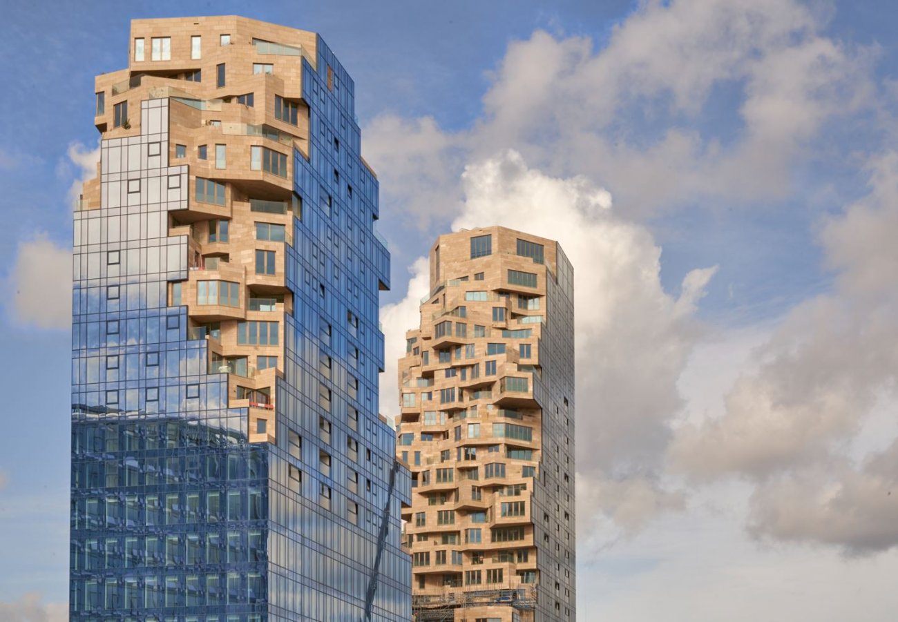 N°1 : Valley, Amsterdam, Pays-Bas, 100m et 26 étages. Architecte : MVRDV © Marcel Steinbach