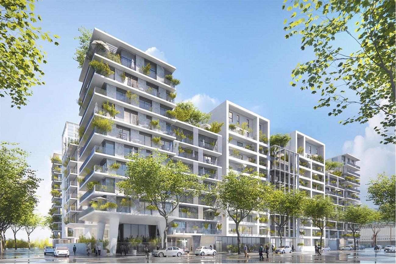 <strong>Grand Prix Régional 2021 ex-aequo : « Atrium Seine » (COGEDIM) et « L'Instant » (OGIC) à Clichy-la-Garenne (92) sur l'Îlot Dupont, développant 310 logements pour 24 582 m² SDP - Architectes : Atelier du Pont</strong><br>L'îlot Dupont est une coréalisation entre COGEDIM et OGIC, en partenariat avec l'aménageur Citallios.  L'opération vient s'inscrire dans l'Ecoquartier du Bac d'Asnières, en plein renouvellement, et propose une succession de bâtiments singuliers habillés de menuiseries en bois et en aluminium.  Le projet développe un véritable lieu de vie au service du bien-être de ses habitants, avec 310 logements (de nombreux appartements traversants, avec 20% de surface vitrée de plus par rapport à la réglementation) insérés dans un parc paysager de 1 355 m². Le projet est également exemplaire sur un plan environnemental (approche bioclimatique, chaudières numériques,460 m² de panneaux photovoltaïques, réseau de chaleur urbain) et bénéficie ainsi d'une certification NF Habitat HQE, ainsi que des labels Effinergie +, et Bâtiment Durable Francilien au stade conception.