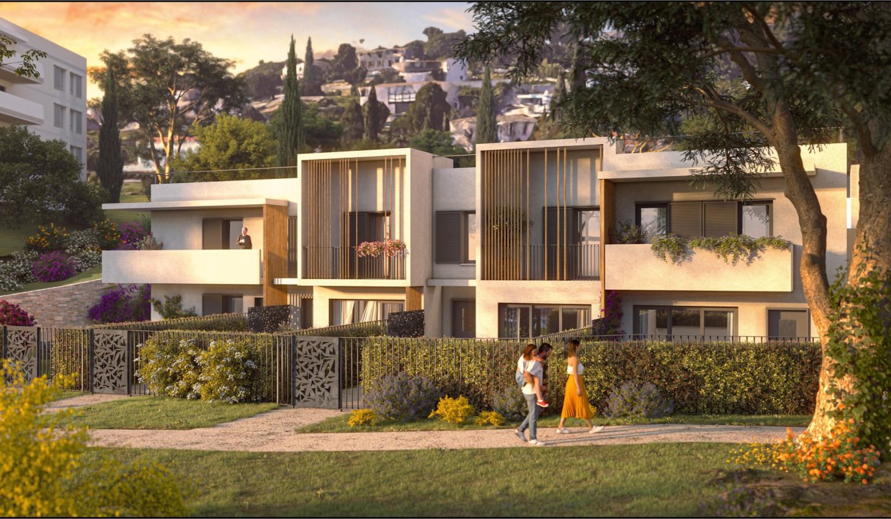 Conduite responsable des oprations : Pur Azur  Vallauris par Vinci Immobilier et Icade Promotion.Architecte : Jean-Philippe Cabane – ABC ArchitectesPur Azur s’impose comme un projet de renouvellement urbain majeur  Vallauris. Conu autour de btiments compacts et de stationnements intgrs en sous-sol, il libre de vastes espaces verts. Le programme propose 260 logements diversifis – sociaux, accession libre, PSLA, LLI – ainsi qu’un local communal de 650 m. Avec 360 places de stationnement excdentaires  la rglementation, le projet associe densit matrise, rponse aux besoins des actifs et respect de l’identit locale.