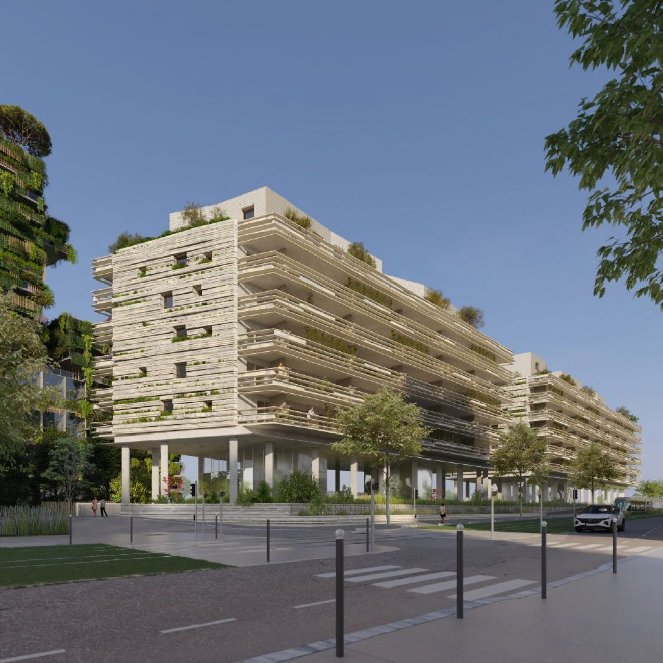 Pyramide de la Qualit globale : Casa Pira, MontpellierPromoteur : Opalia & FDI PromotionArchitectes : SOA Architectes (Paris) – Augustin Rosentiehl78 logements modulables et traversants, du studio  la villa sur le toit. Jardins suspendus, grandes terrasses, espaces communs conviviaux et lot de fracheur pour un habitat lumineux et adapt aux modes de vie contemporains.