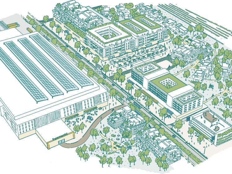 projet zone commerciale Icade